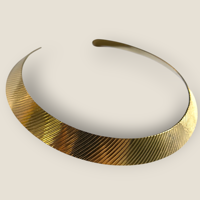 Colliers ras-du-cou ouverts en laiton à motifs - Spirale, cercle, gravé, côtelé, tourbillon, texturé, or antique, tourque, bijoux bohèmes tribaux pour fête