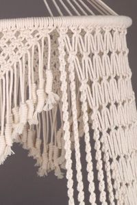 ตกแต่งบ้านแบบแขวนทำด้วยมือของ macrame เปลแขวนทำด้วยมือสำหรับตกแต่งบ้าน - Product Image 4