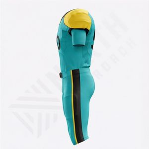 Nuevo Uniforme de Fútbol Americano Personalizado, Logotipo Personalizado Deportivo, 100% Poliéster, Corte Ajustado, Rendimiento Atlético, Equipo - Product Image 3