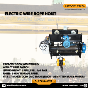 Interrupteur de fin de course pour chariot élévateur de 3 tonnes, hauteur de levage de 6 mètres, 1/4 de chute, panneau normal 6 voies, frein à disque DC EM, usage domestique, télécommande pour la vente au détail - Product Image 3