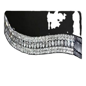 Bandeau de sourcils en cuir véritable unisexe, fait à la main, de qualité supérieure, 5 lignes, cristaux argentés, vente en gros, Design personnalisé, vente en gros - Product Image 1