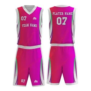 Low Price Fast shipping sublimated Adult custom reversible basketball jersey basket ball uniform Trending Supplier
