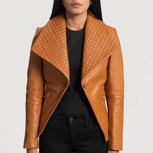 Veste en cuir pour femme, sensation de luxe, look élégant et intérieur confortable pour la mode d'hiver - Product Image 4