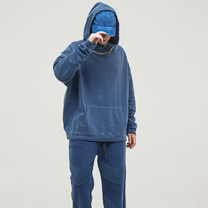 Sweats à capuche surdimensionnés Pullover Washed hoodie Unisex Custom High Quality 100% Cotton streetwear heavyweight French Terry - Product Image 5