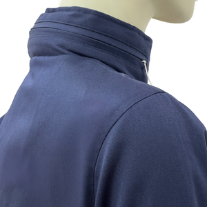 Veste de travail d'hiver bleu marine pour femme manches longues coupe-vent sécurité protection jaune patte fermée fermeture à glissière séparatrice 2 - Product Image 5