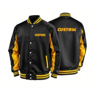 Chaqueta de satén a granel, chaqueta universitaria de moda para uso promocional y uniforme - Product Image 3