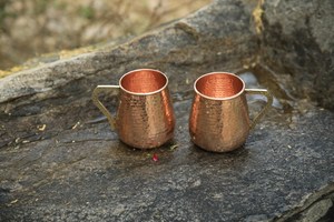 Premium Hammered Copper Tumbler <b>Set</b> | 250ml Pure Copper Tumblers (2 Pieces) - Product Image 3