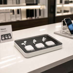 Exhibidor de Auriculares TWS de Acrílico y ABS de Alto Brillo, Organizador Compacto de Mostrador para Tiendas de Teléfonos - Product Image 4