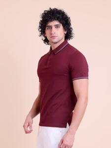 เสื้อยืดแขนสั้นคอโปโลผู้ชายแบบพรีเมี่ยมยืดได้ดีไซน์เรียบง่ายทันสมัยผ้า260กรัมแฟชั่นที่ต้องมีได้อย่างง่ายดาย - Product Image 4