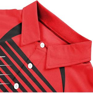 95% algodón 5% Spandex para hombre para Polo logotipo bordado personalizado alto Color sólido impreso uniforme corto nuevo diseño 3D Golf - Product Image 4