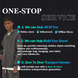 Sudadera con Capucha Personalizada con Logotipo al por Mayor, 100% Algodón, 350 Gsm, Hombros Caídos, para Hombre, de Alta Calidad, Gruesa, Estilo Urbano, de Lujo - Product Image 3