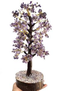 Escultura Decorativa de Feng Shui para el Hogar, Árbol de Piedras Preciosas Hecho a Mano de Primera Calidad, 1000 Virutas de Amatista, Estilo Hada, Mascota - Product Image 4