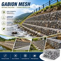 Rollo de Malla de Alambre para Gaviones de Tamaño Personalizado para Protección de Ríos y Proyectos de Construcción de Carreteras