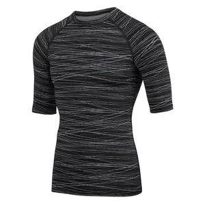 Компрессионная тренировочная и исполнительская рубашка с полурукавами (11 видов цветов/8 молодежных и взрослых размеров) компрессионные футболки для мужчин sp