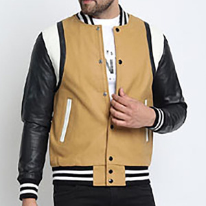 Personnalisé Nouveau Design Versity Vestes Pas Cher Prix 100% Polyester Polaire Varsity Bomber Baseball Veste Manteaux De Haute Qualité - Product Image 4