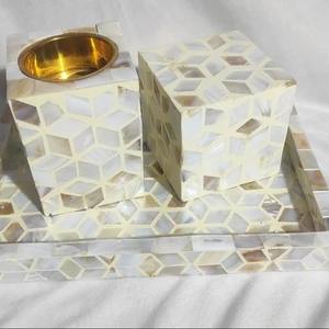 Juego de puerta trasera de quemador de incienso con incrustaciones de hueso de madreperla personalizado para decoración y regalo incrustaciones de madreperla ecológicas Bakhoor - Product Image 4