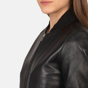 Chaqueta de Invierno Clásica para Mujer, de Cuero Genuino, Transpirable, Estilo Único, Superventas, Nuevo Diseño, 100% Cuero Original - Product Image 5