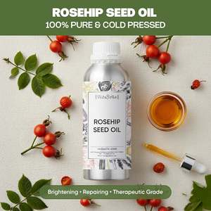 Paquete Combinado de Aceite de Jojoba Dorado Prensado en Frío y Aceite de Semillas de Rosa Mosqueta en Forma Líquida - Product Image 2