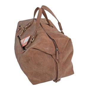 Sac de sport pleine fleur en cuir véritable, sac de voyage pour hommes et femmes Overninght Bag - Product Image 4