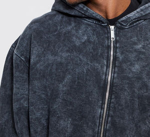 Sweat-shirt unisexe en coton 100% à lavage acide, surdimensionné, vintage, pull-over en molleton, vente en gros OEM, sweat-shirts personnalisés pour hommes - Product Image 3