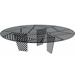 Patas de metal plateado estilo muebles de sala de estar redondo moderno decorativo decoración del hogar mesa auxiliar de Metal moderna - Product Image 3