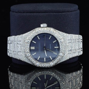 Reloj Automático de Lujo para Hombre, de Acero Inoxidable, Diseño Iced Out con Diamantes Cultivados en Laboratorio, Movimiento Japonés, Resistente al Agua, Estilo Ejecutivo - Product Image 5