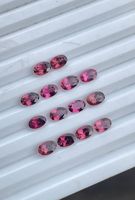 Lot de tourmalines roses naturelles, taille ovale, 6x4mm