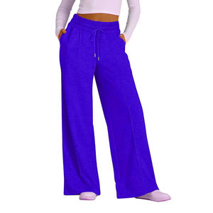 Pantalones Holgados Coloridos de Moda con Logotipo Personalizado, Pantalones Deportivos Casuales con Cordón en la Cintura Alta para Mujer - Product Image 6