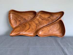 CES PLATEAU IMPRIMÉ EN BOIS MEILLEURE QUALITÉ SCULPTÉE Forme carrée disponible et meilleur échantillon d'artisanat indien Offre Spéciale - Product Image 4