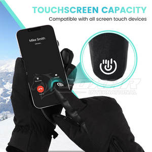 ถุงมือสกีกันหนาวสำหรับผู้ชายถุงมือเล่นสโนว์บอร์ดกันน้ำถุงมือสกีดีไซน์ตามสั่ง - Product Image 5