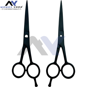 กรรไกรตัดผมสแตนเลสสีดำนิรภัยขนาด6.5นิ้วสำหรับมืออาชีพใช้ในร้านตัดผม - Product Image 6