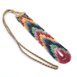 Collier de perles rondes en pierres précieuses naturelles de qualité AA, pierres taillées à facettes de qualité supérieure, bijoux de qualité tierce - Product Image 1