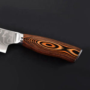 Cuchillo de Cocina de Acero Damasco VG10 de Alta Calidad, 67 Capas, Ultra Afilado, de 8 Pulgadas, con Mango de Madera Pakka - Product Image 3