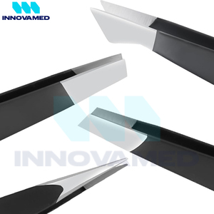 แหนบคิ้วสแตนเลส2025สีดำสำหรับการปรับรูปร่างได้อย่างสมบูรณ์แบบสำหรับผมทุกประเภทแหนบคิ้วสแตนเลสแบบเอียงในอัตราขายส่ง - Product Image 2