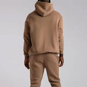 100% Cotton Oversized Hoodies for <b>Men</b> <b>Thick</b> Boxy Street Wear With No Strings Custom Print on <b>Fleece</b> Winter Sweatshirts - Product Image 3