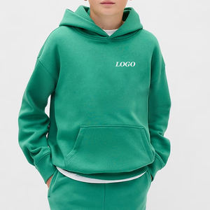 Sweat à capuche tendance pour garçons, couleur unie, avec polaire, avec logo personnalisé, prix bas, 2026, avec capuche respirante et confortable et logo - Product Image 1