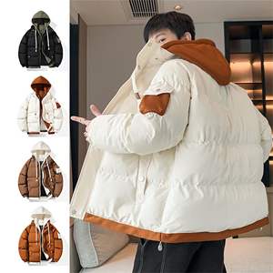 Manteau chaud avec capuche de haute qualité personnalisé bon tissu matériel brillant doudoune veste d'extérieur - Product Image 6