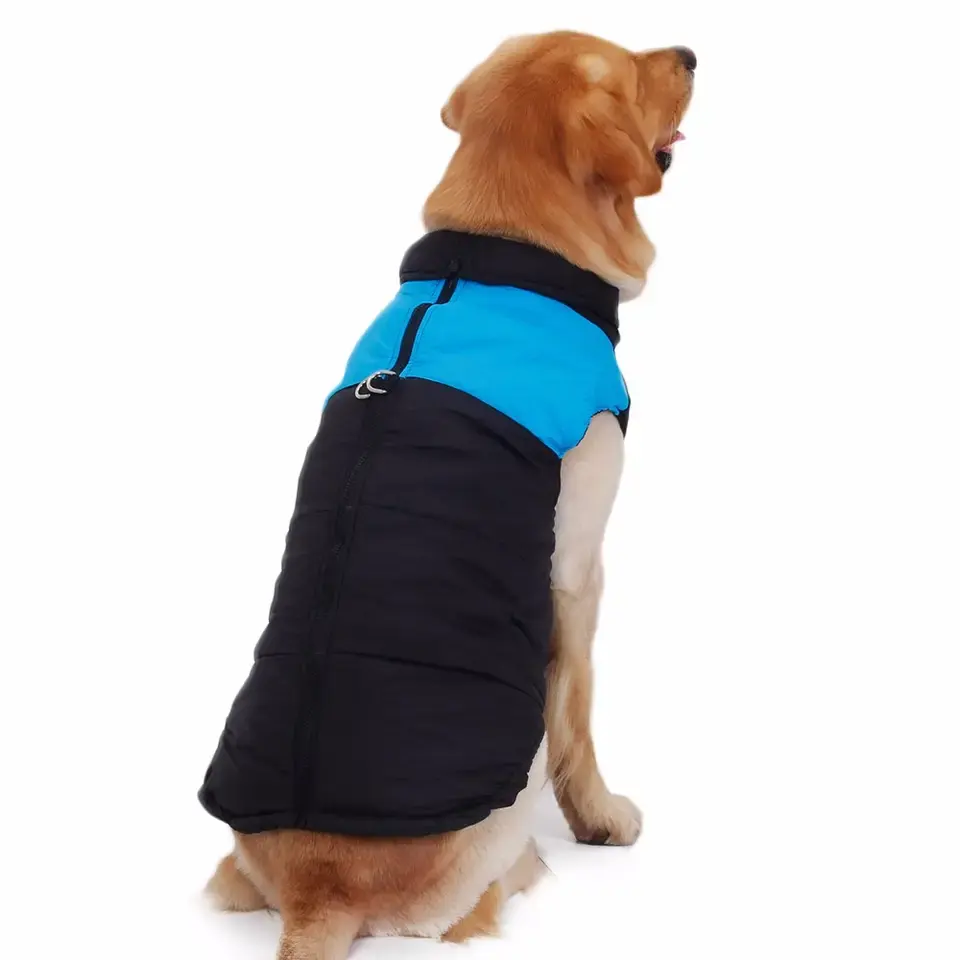 Casaco de inverno leve e resistente ao vento para cães, casaco de marca grande personalizado, macio e respirável