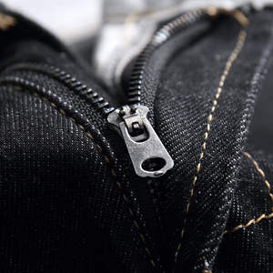 กางเกงขาสั้นผ้ายีนส์เอวยางยืดสำหรับผู้ชายมาใหม่ล่าสุดผ้าทอแบบถัก - Product Image 3