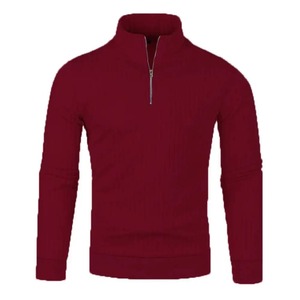 Customize Casual Design Men's Sweatshirt Premium Quality Zipper Sweatshirts 100% Cotton Breathable Men's Shirts - Product Image 5