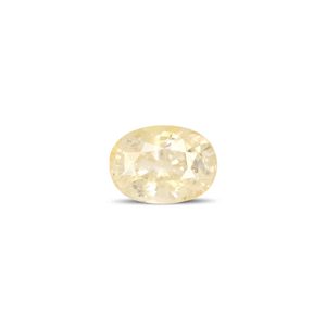 Zafiro Amarillo Natural - Gema Facetada de 9.48 Quilates, Color Peridoto, Corte Ovalado, Alejandrita, Aguamarina, Turmalina, Formas Marquise - Product Image 1
