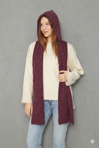 ผ้าพันคอไหมพรมเนื้อนุ่มสำหรับผู้หญิง ให้ความอบอุ่น มีสไตล์ และสวมใส่สบาย ดีไซน์ทันสมัย เหมาะสำหรับฤดูใบไม้ร่วงและฤดูหนาว รับผลิตแบบ ODM OEM - Product Image 4