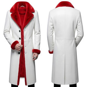 Manteau long en cuir d'agneau pour homme de haute qualité, grande taille, vêtements d'hiver, streetwear décontracté, vente en gros, best-seller, 80% de duvet d'oie - Product Image 6