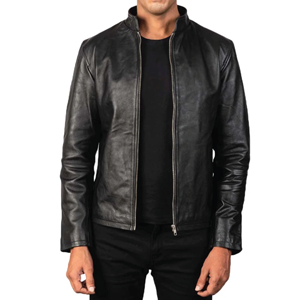 Chaqueta de Cuero Borgoña Desgastada para Hombre y Mujer, Prenda Exterior de Cuero Vintage Elegante para un Look Casual y de Motociclista - Product Image 1