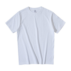 Roof Gallery Bamboo Cotton 190 Gsm Interlock T-Shirt Unisex <b>White</b> Blank Casual Plus Size Men Women Wholesale - Product Image 1