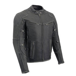 Chaquetas de Motociclista y Biker de Moda Masculina, Personalizadas, de Alta Calidad, de Satén, para Invierno, Tallas Grandes, Transpirables, Tejidas a Crochet, al por Mayor - Product Image 1