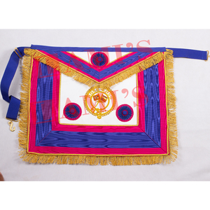 Tablier de robe complète provinciale de marque avec insigne meilleur matériel tablier de régalia maçonnique avec ceinture à boucle - Product Image 1