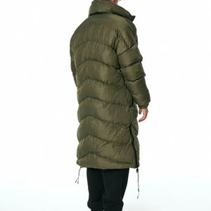 Chaqueta de Invierno para Hombre, Chaqueta Informal con Cuello Alto, Cremallera, Acolchada, de Algodón, con Capucha, Impermeable, Transpirable, Estilo Urbano - Product Image 2
