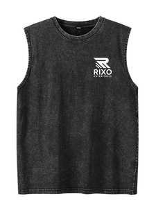เสื้อกล้ามผู้ชายไซส์ใหญ่สำหรับฤดูร้อน RIXO ENTERPRISES ผ้าฝ้ายถัก 100% ระบายอากาศได้ดี คอกลม น้ำหนัก 220 กรัม พิมพ์ลายตามสั่ง ปรับแต่งได้ ผลิตจากโรงงาน - Product Image 3