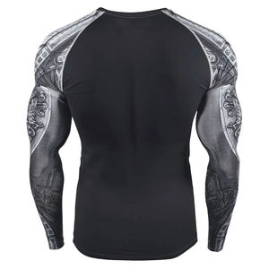 High quality for <b>men's</b> Direct Factory Custom <b>Rash</b> <b>Guard</b> <b>Men</b> Sublimation Printed Compression Shirts for Gym wears - Product Image 6